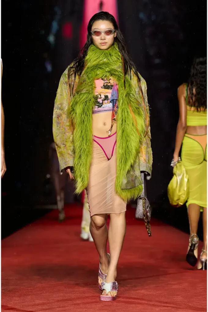 o-lyla Gonna midi trasparente in tulle arricciato o-lyla Gonna midi trasparente in tulle arricciato