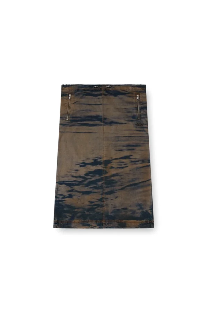 o-mirtow-den Gonna midi in denim con coulisse o-mirtow-den Gonna midi in denim con coulisse
