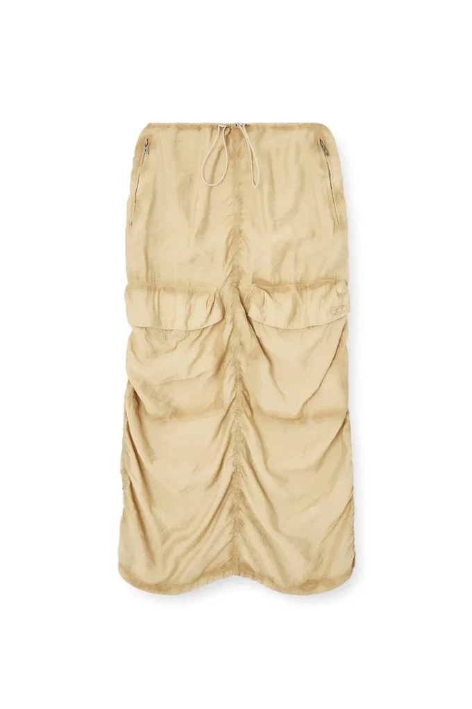 o-racle Gonna midi cargo in viscosa-nylon trattato o-racle Gonna midi cargo in viscosa-nylon trattato