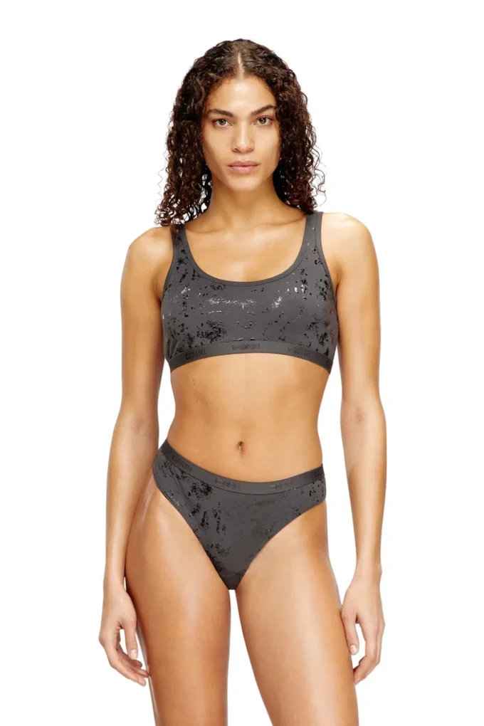 oriba-gft Reggiseno a fascia in cotone elasticizzato con stampa metallizzata oriba-gft Reggiseno a fascia in cotone elasticizzato con stampa metallizzata