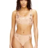 oriba-gft Reggiseno a fascia in cotone elasticizzato con stampa metallizzata oriba-gft Reggiseno a fascia in cotone elasticizzato con stampa metallizzata