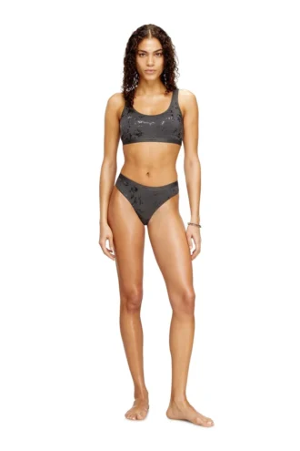 oriba-gft Reggiseno a fascia in cotone elasticizzato con stampa metallizzata