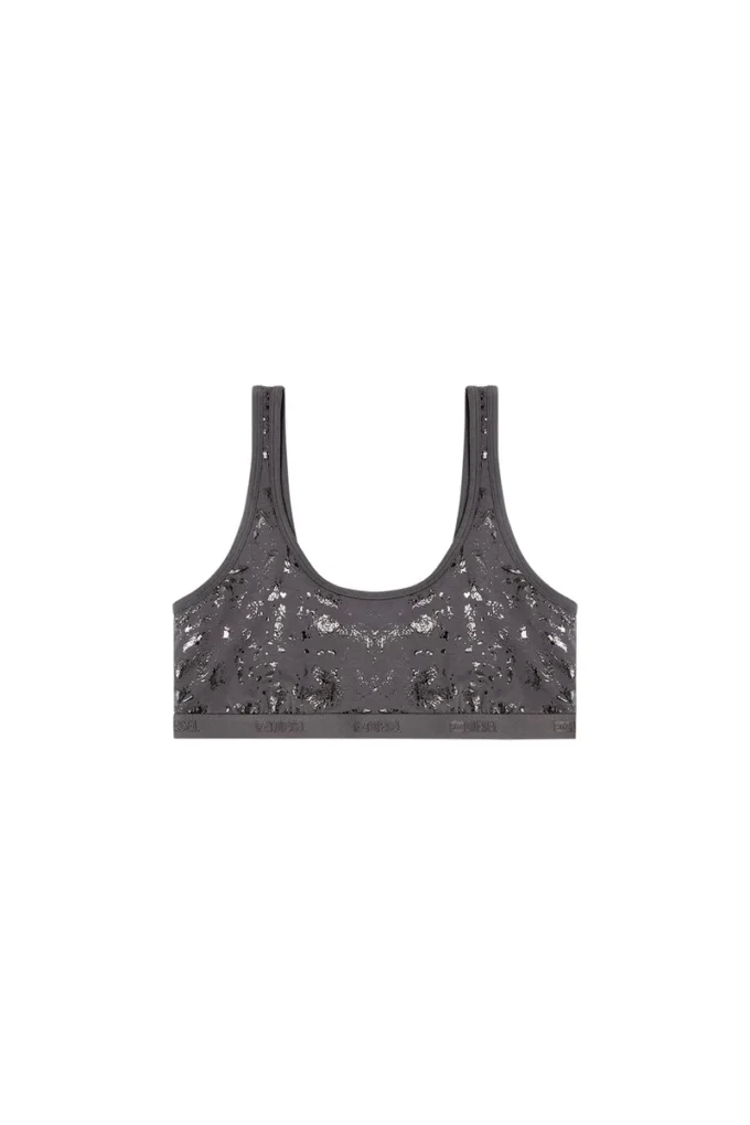 oriba-gft Reggiseno a fascia in cotone elasticizzato con stampa metallizzata oriba-gft Reggiseno a fascia in cotone elasticizzato con stampa metallizzata