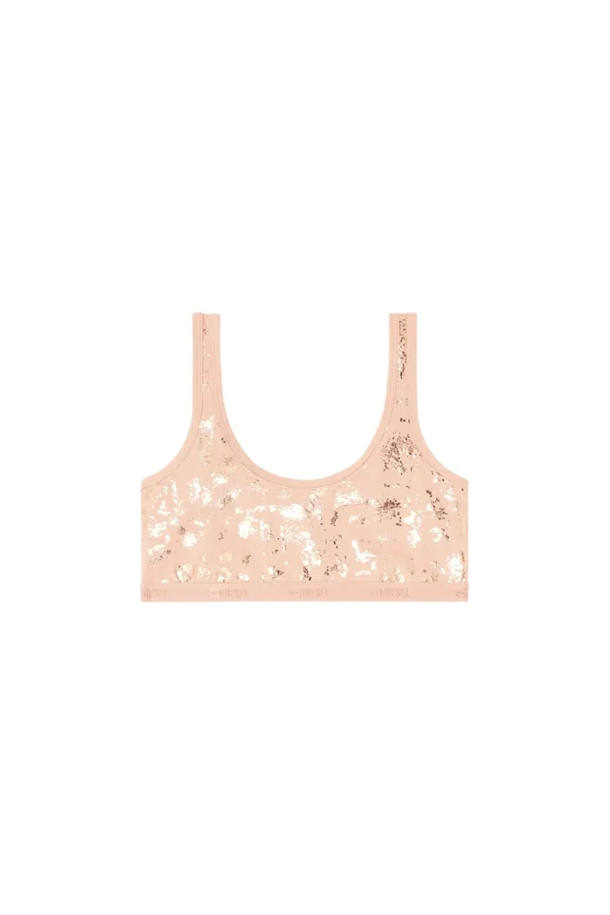 oriba-gft Reggiseno a fascia in cotone elasticizzato con stampa metallizzata oriba-gft Reggiseno a fascia in cotone elasticizzato con stampa metallizzata