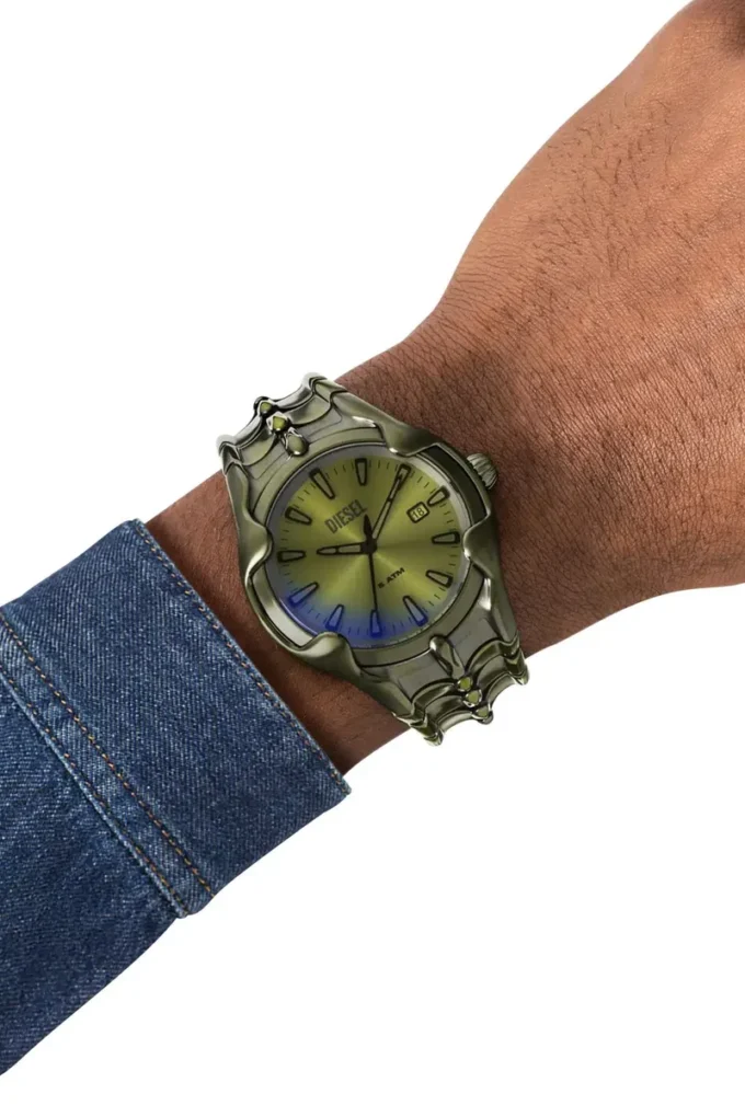 Orologio dz2221 Vert Orologio in acciaio inossidabile verde con tre lancette e datario Orologio dz2221 Vert Orologio in acciaio inossidabile verde con tre lancette e datario