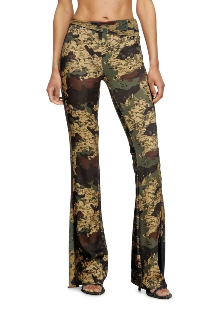 p-affal Pantaloni jazz con stampe mimetiche miste p-affal Pantaloni jazz con stampe mimetiche miste