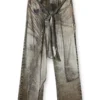 p-aloma Pantaloni avvolgenti in viscosa effetto denim p-aloma Pantaloni avvolgenti in viscosa effetto denim