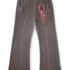 p-anta Pantaloni in cotone con stampe e borchie p-anta Pantaloni in cotone con stampe e borchie
