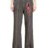 p-anta Pantaloni in cotone con stampe e borchie p-anta Pantaloni in cotone con stampe e borchie