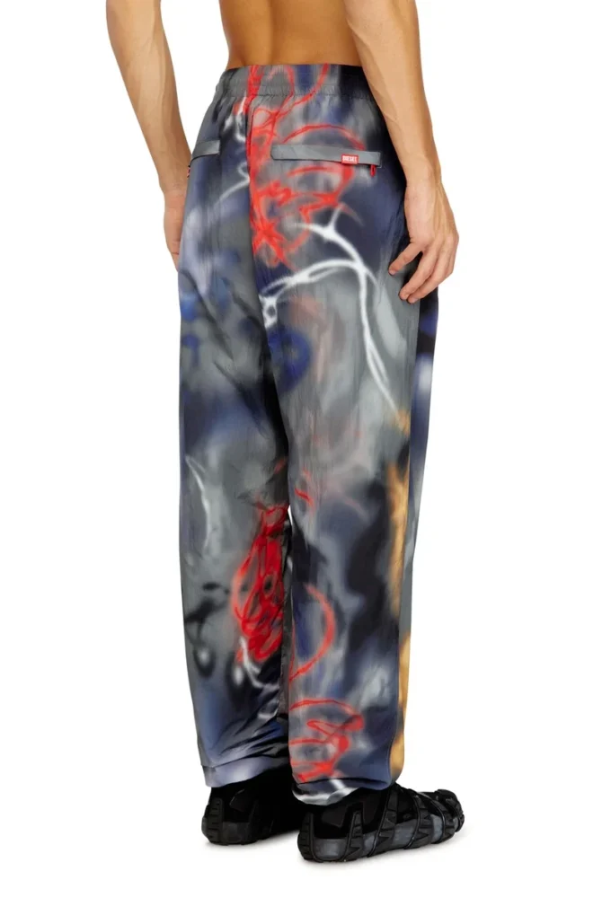 p-arelion Pantaloni in nylon con stampa all-over p-arelion Pantaloni in nylon con stampa all-over