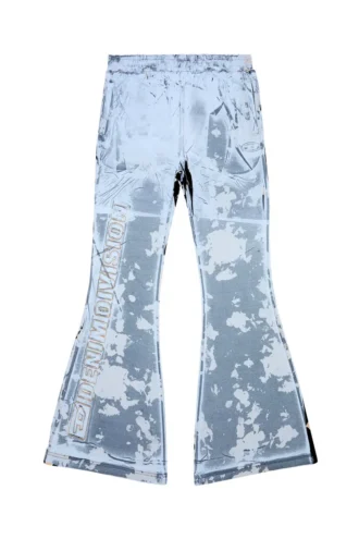 p-belb-p1 Pantaloni da tuta svasati in jersey rivestito