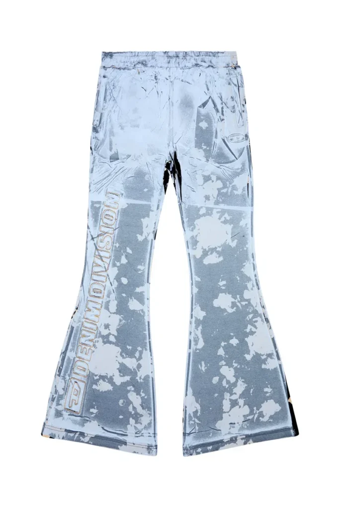 p-belb-p1 Pantaloni da tuta svasati in jersey rivestito