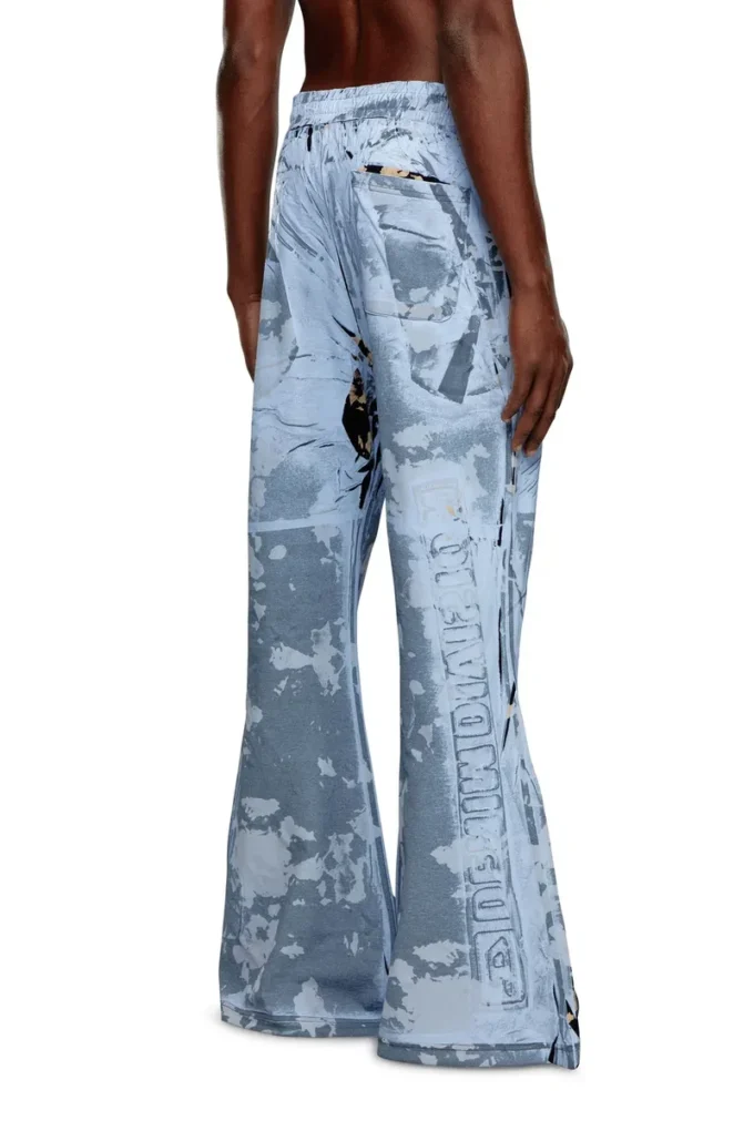 p-belb-p1 Pantaloni da tuta svasati in jersey rivestito