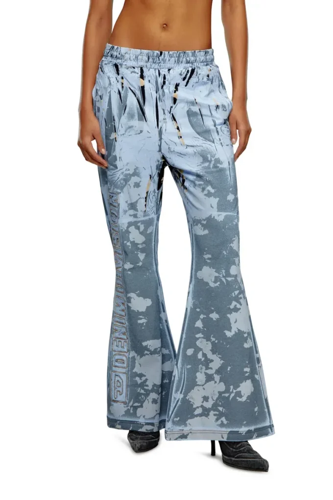p-belb-p1 Pantaloni da tuta svasati in jersey rivestito