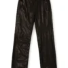 p-bru Pantaloni elasticizzati in pelle bollita p-bru Pantaloni elasticizzati in pelle bollita