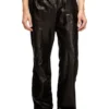p-bru Pantaloni elasticizzati in pelle bollita p-bru Pantaloni elasticizzati in pelle bollita