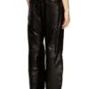 p-bru Pantaloni elasticizzati in pelle bollita p-bru Pantaloni elasticizzati in pelle bollita