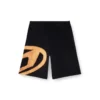 p-crow-bleach Pantaloncini in felpa con logo sbiancato p-crow-bleach Pantaloncini in felpa con logo sbiancato