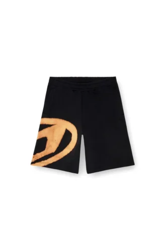 p-crow-bleach Pantaloncini in felpa con logo sbiancato