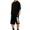 p-crow-div Pantaloncini in felpa con maxi patch con logo p-crow-div Pantaloncini in felpa con maxi patch con logo