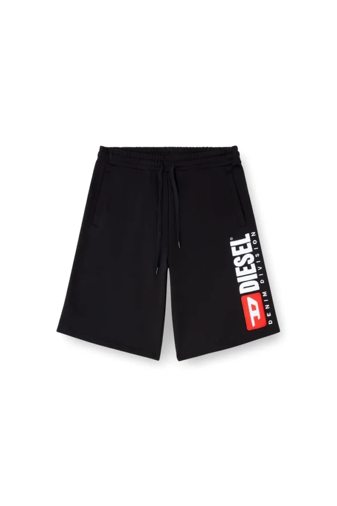 p-crow-div Pantaloncini in felpa con maxi patch con logo p-crow-div Pantaloncini in felpa con maxi patch con logo