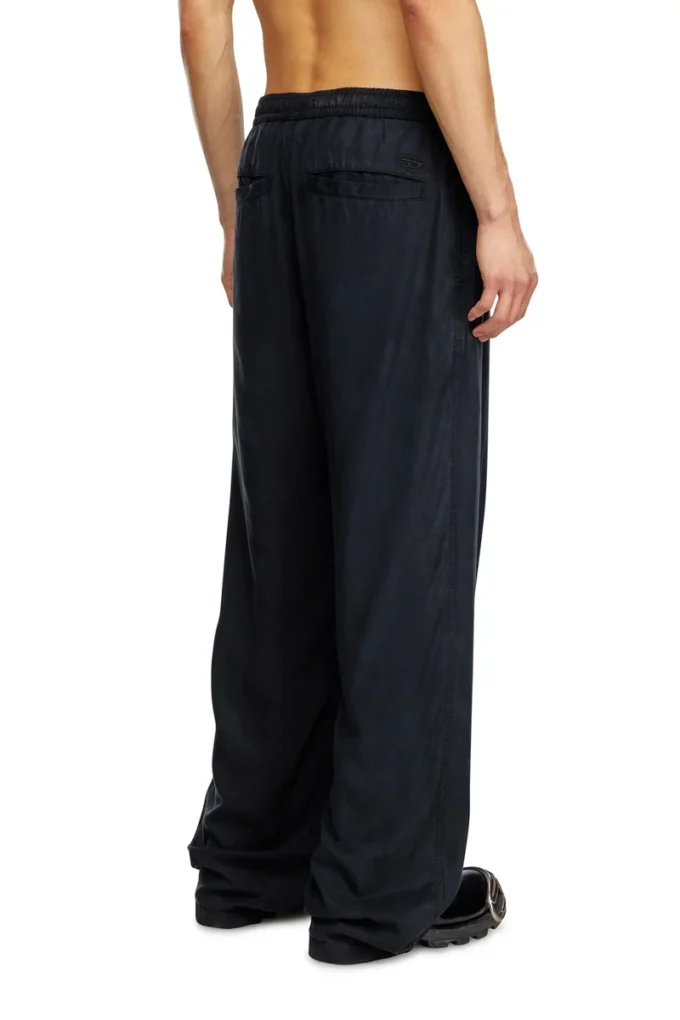 p-dreyer-c Pantaloni con coulisse in twill slavato p-dreyer-c Pantaloni con coulisse in twill slavato