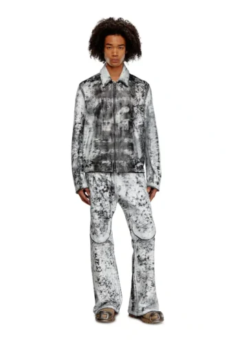 p-gen Pantaloni in pelle trattata