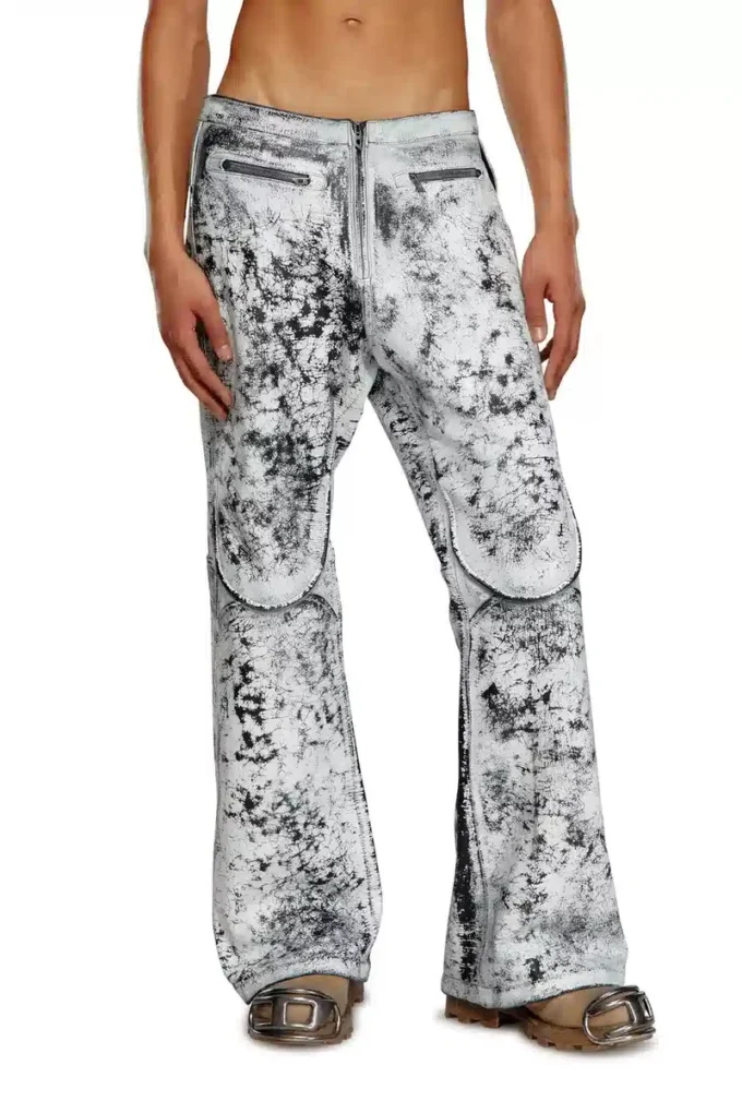 p-gen Pantaloni in pelle trattata p-gen Pantaloni in pelle trattata