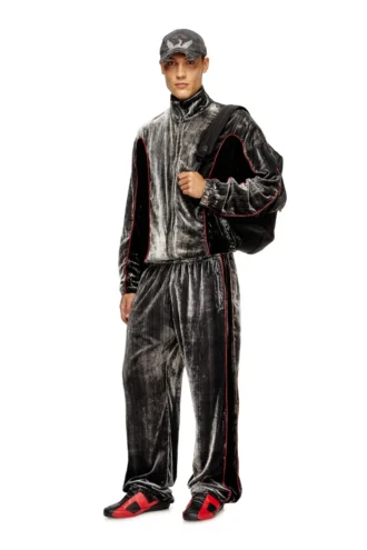 p-hay Pantaloni da tuta in velluto trattato