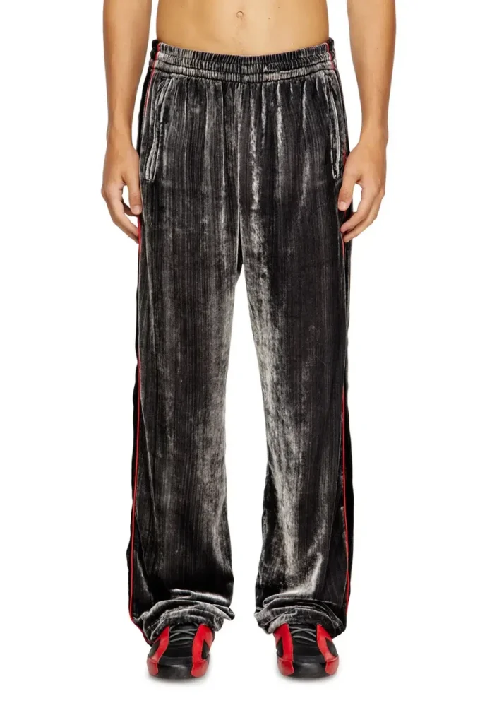 p-hay Pantaloni da tuta in velluto trattato