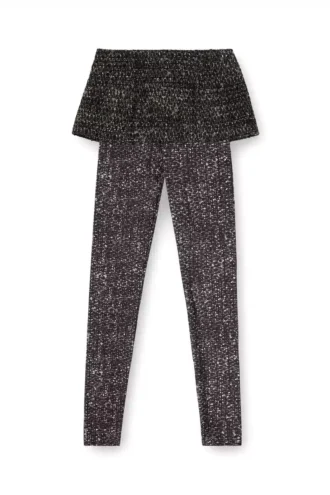 p-hour Gonna bouclé con leggings