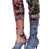 p-koll-dev Collant strappati con stampe cinematografiche p-koll-dev Collant strappati con stampe cinematografiche