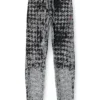 p-labis Pantaloni elasticizzati in pied-de-poule devoré p-labis Pantaloni elasticizzati in pied-de-poule devoré