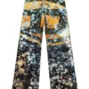 p-leopes-peel Pantaloni effetto consumato con stampe cinematografiche