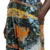 p-leopes-peel Pantaloni effetto consumato con stampe cinematografiche