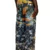 p-leopes-peel Pantaloni effetto consumato con stampe cinematografiche