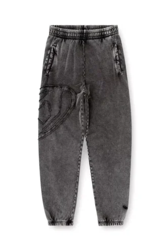 p-marky-den Pantaloni in cotone biologico con toppa ovale D