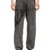 p-marky-den Pantaloni in cotone biologico con toppa ovale D