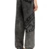 p-marky-den Pantaloni in cotone biologico con toppa ovale D
