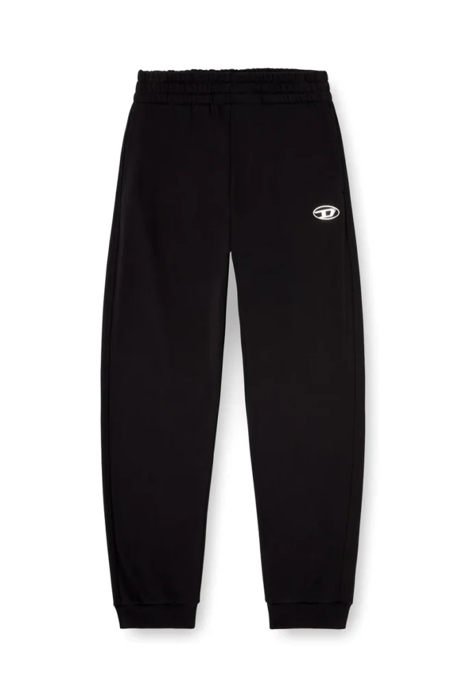 p-marky-od Pantaloni della tuta con logo Oval D effetto metallico