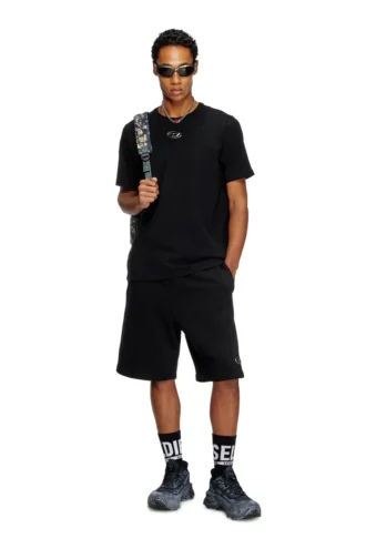 p-marshy-od Pantaloncini in felpa con Oval D argentato