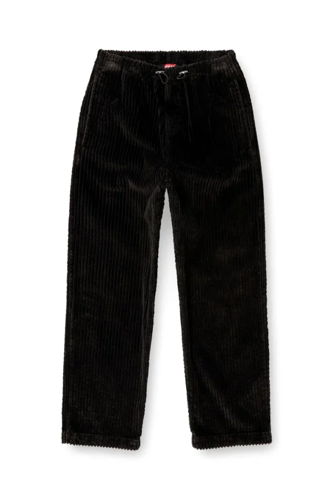 p-martial Pantaloni in velluto a coste con coulisse
