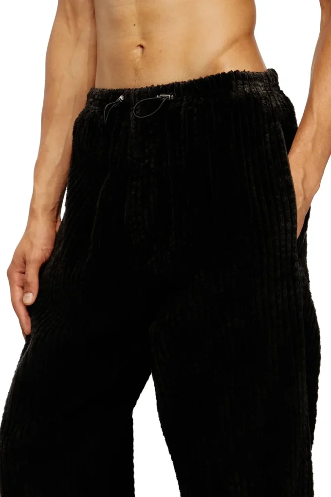 p-martial Pantaloni in velluto a coste con coulisse