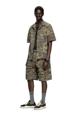 p-ramos-short-epbw Pantaloncini cargo con stampe mimetiche miste