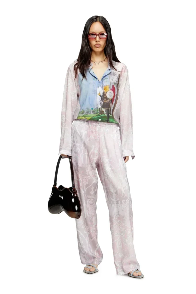 p-theck-a-ajfw Pantaloni da tuta con stampa medievale