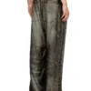 p-theck-lkct Pantaloni elasticizzati in viscosa effetto denim