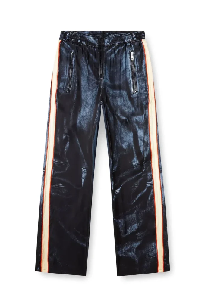 p-thecks-nman Pantaloni in viscosa con stampa biker