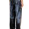 p-thecks-nman Pantaloni in viscosa con stampa biker