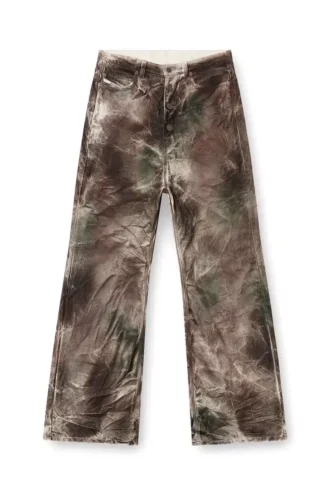 p-thug-pant Pantaloni in tela mimetica stropicciata