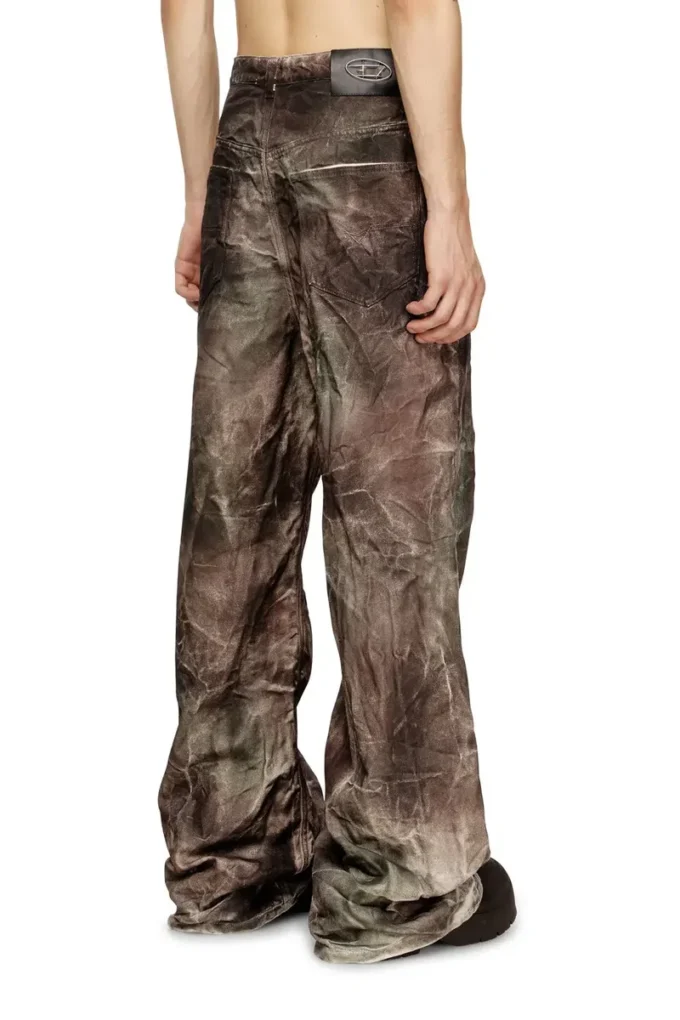 p-thug-pant Pantaloni in tela mimetica stropicciata p-thug-pant Pantaloni in tela mimetica stropicciata